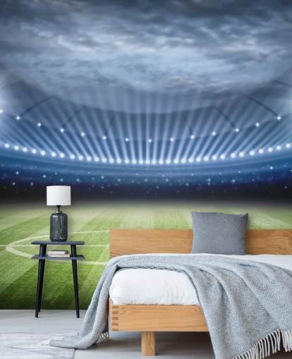 Football Stadium at Night Wallpaper