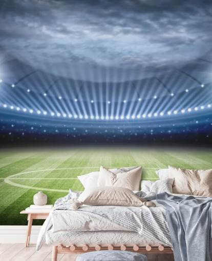 Football Stadium at Night Wallpaper