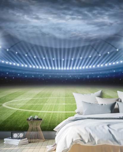 Football Stadium at Night Wallpaper