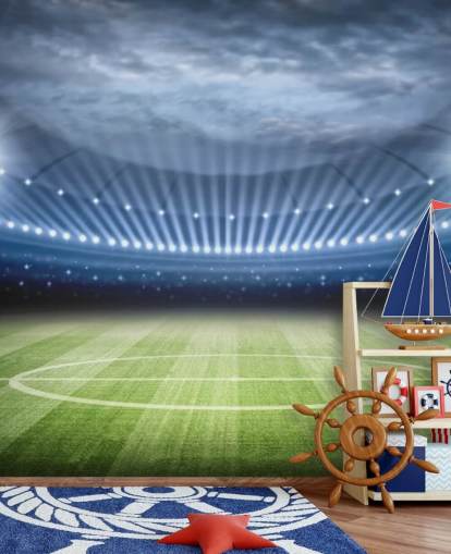 Football Stadium at Night Wallpaper