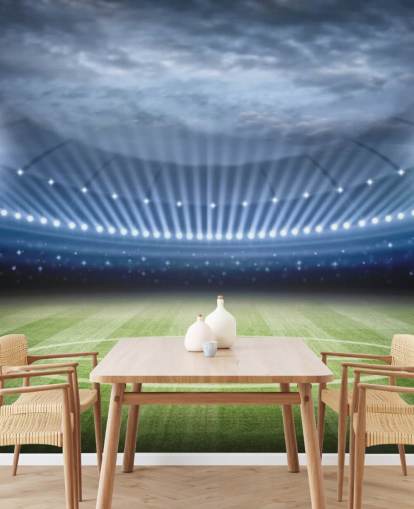 Football Stadium at Night Wallpaper
