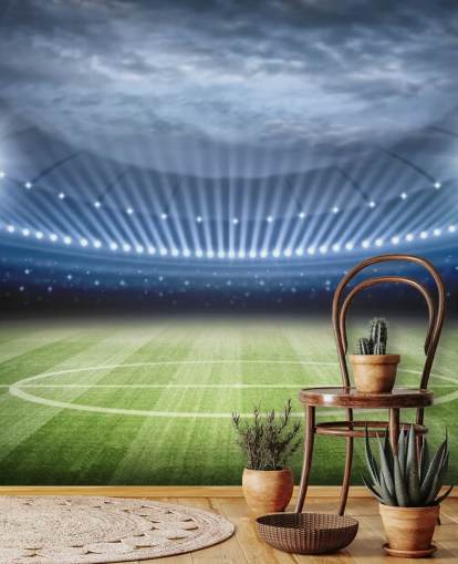 Football Stadium at Night Wallpaper
