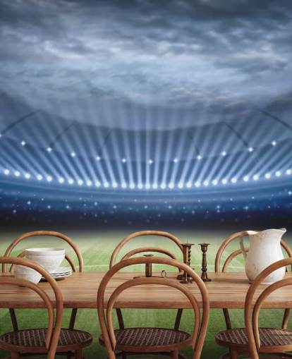 Fodboldstadion om natten Wallpaper