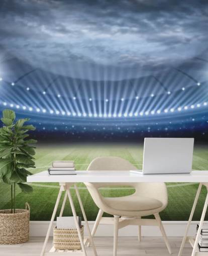 Estádio de futebol à noite papel de parede