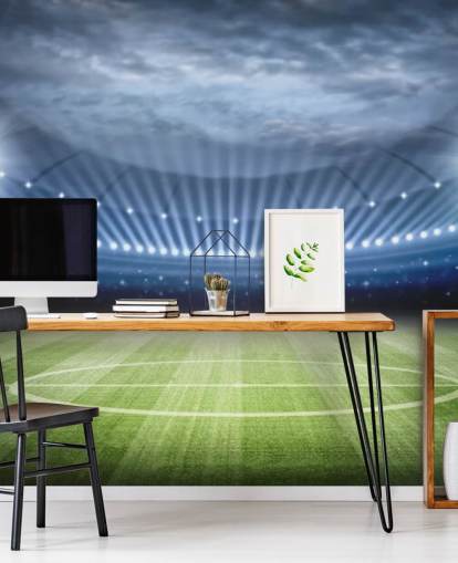 Football Stadium at Night Wallpaper