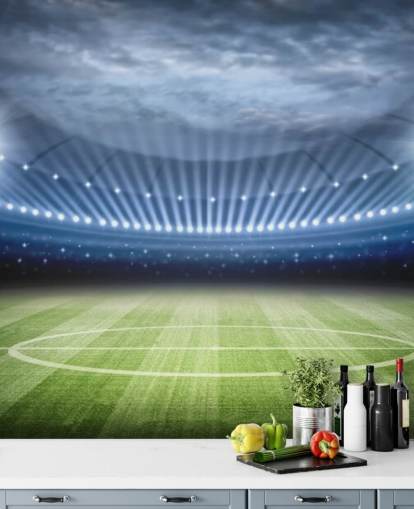 Football Stadium at Night Wallpaper