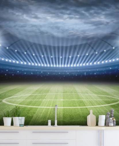 Football Stadium at Night Wallpaper