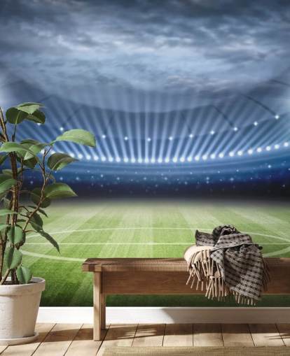 Football Stadium at Night Wallpaper