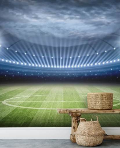 Football Stadium at Night Wallpaper