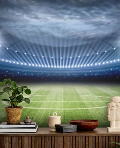 Football Stadium at Night Wallpaper