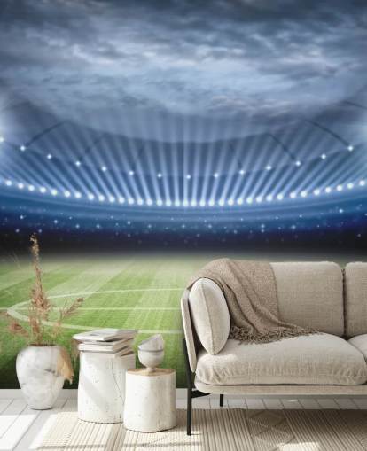 Football Stadium at Night Wallpaper