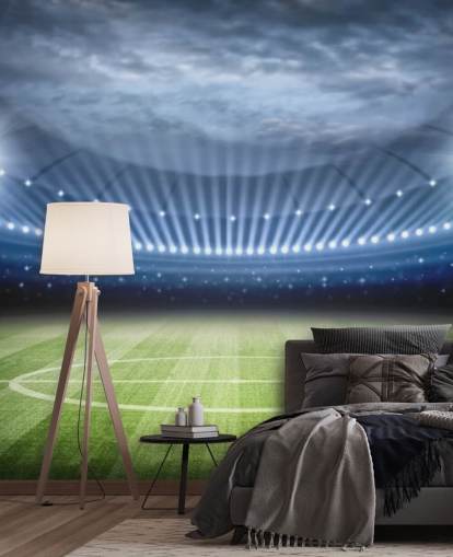 Fond d'écran Stade de football de nuit