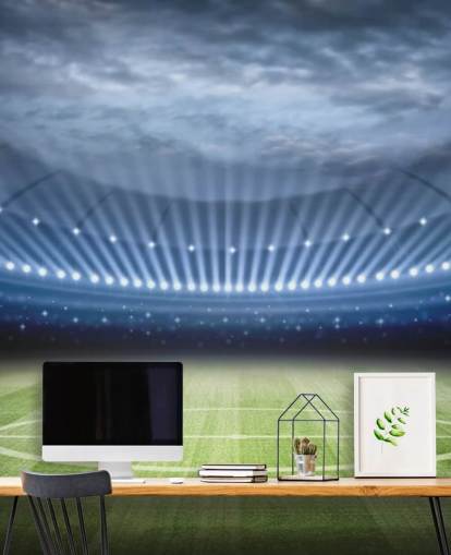 Football Stadium at Night Wallpaper
