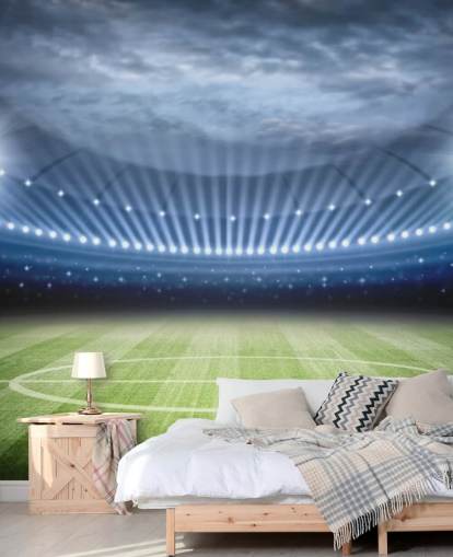 Fond d'écran Stade de football de nuit Fond d'écran Stade de football de nuit