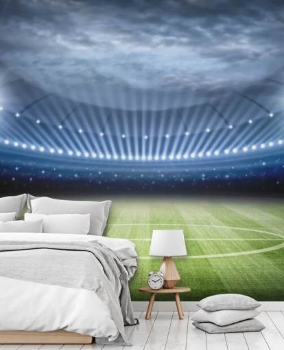 Football Stadium at Night Wallpaper