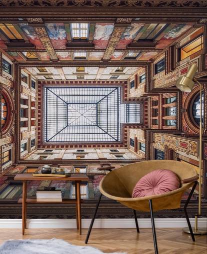 Galleria Sciarra, Rom Bakgrund Väggmålning