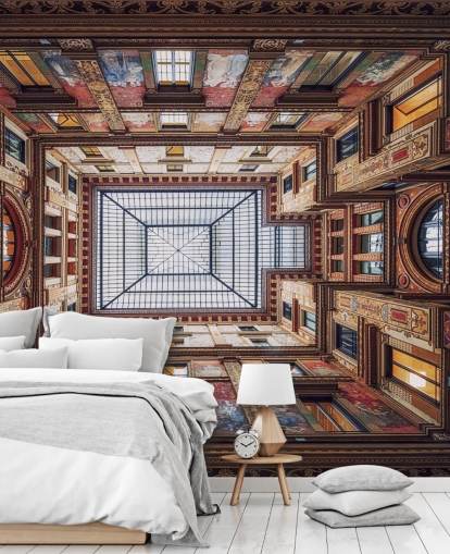 Galleria Sciarra, Rom Baggrund Vægmaleri Galleria Sciarra, Rom Baggrund Vægmaleri