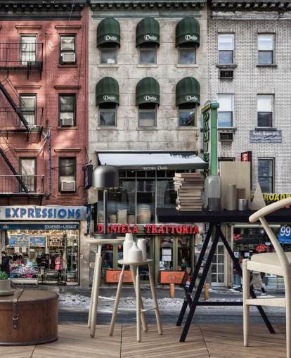 Papel pintado con temática de Nueva York