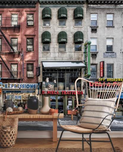 New York Themed Wallpaper