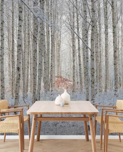 Hvid Natur Tapet Mural Hvid Natur Tapet Mural