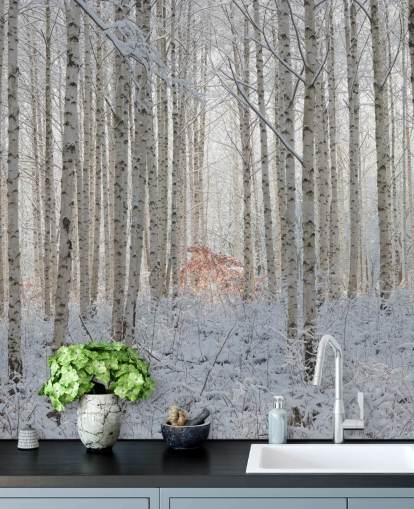 White Nature Wallpaper Mural White Nature Wallpaper Mural