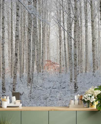 Papel pintado Naturaleza blanca