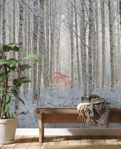 Papier Peint Fresque Nature Blanche Papier Peint Fresque Nature Blanche