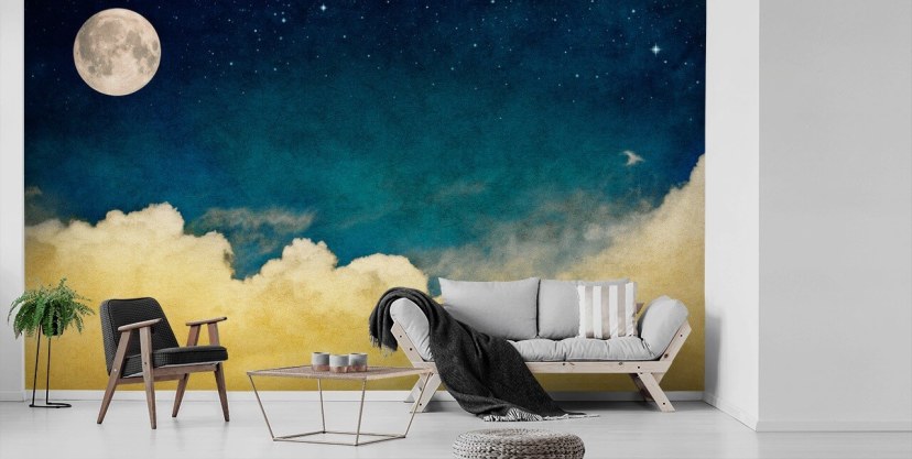 Fotomurale Tondo Bosco Da Favola - Kiciak - Carta Da Parati In Tessuto - Foto 10