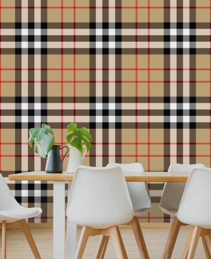 neutrale Tartan-Tapete neutrale Tartan-Tapete