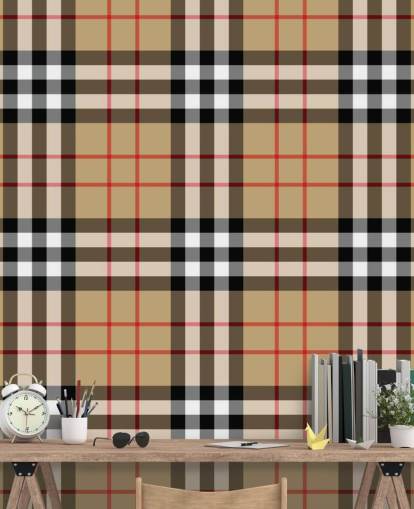 papel de parede tartan tecido neutro papel de parede tartan tecido neutro