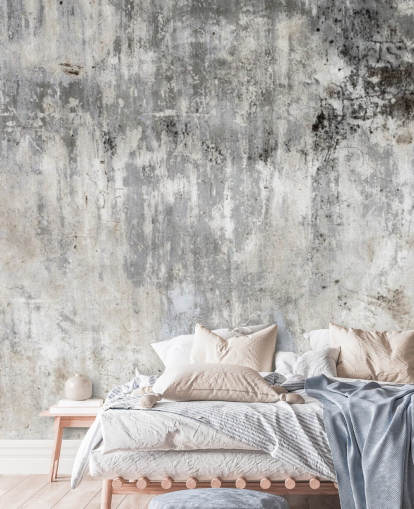 gray and white concrete effect wallpaper mural called Smooth and Old for bedrooms and kitchens gray and white concrete effect wallpaper mural called Smooth and Old for bedrooms and kitchens