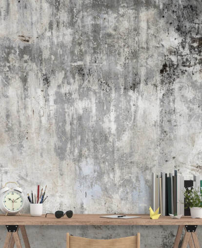 mural de papel pintado con efecto hormigón gris y blanco llamado Smooth and Old para dormitorios y cocinas mural de papel pintado con efecto hormigón gris y blanco llamado Smooth and Old para dormitorios y cocinas