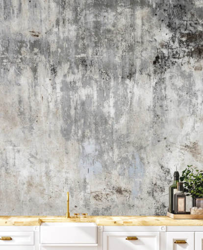 grey and white concrete effect wallpaper mural called Smooth and Old for bedrooms and kitchens grey and white concrete effect wallpaper mural called Smooth and Old for bedrooms and kitchens