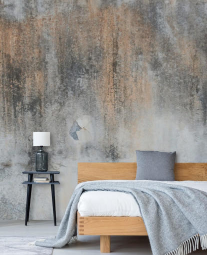 gray concrete wallpaper mural called Industrial Art at Wallsauce for kitchens and bedrooms
