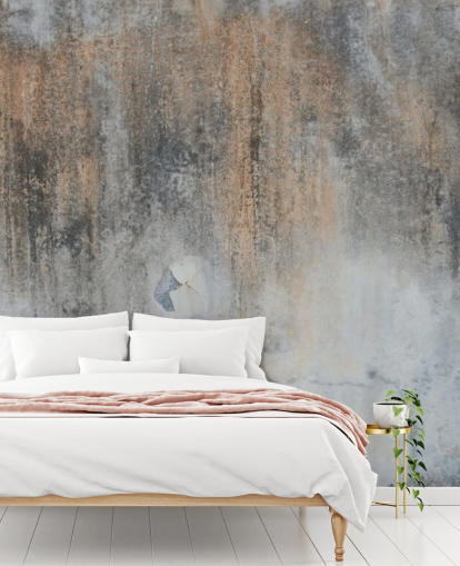 carta da parati murale in cemento grigio chiamata Industrial Art a Wallsauce per cucine e camere da letto