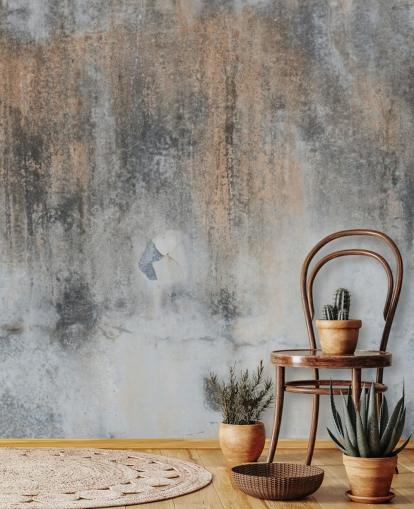 mural de papel pintado de hormigón gris llamado Industrial Art at Wallsauce para cocinas y dormitorios mural de papel pintado de hormigón gris llamado Industrial Art at Wallsauce para cocinas y dormitorios