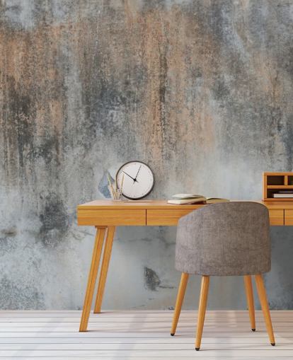 gray concrete wallpaper mural called Industrial Art at Wallsauce for kitchens and bedrooms
