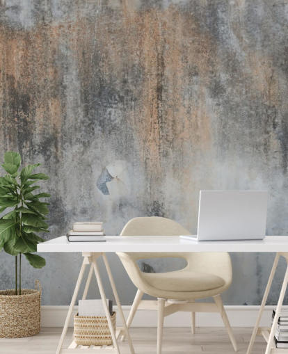 gray concrete wallpaper mural called Industrial Art at Wallsauce for kitchens and bedrooms