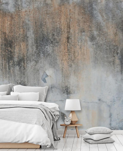 gray concrete wallpaper mural called Industrial Art at Wallsauce for kitchens and bedrooms