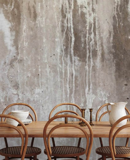 mural de papel pintado de hormigón gris llamado Grey Texture of Concrete de Wallsauce para cocinas y dormitorios