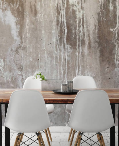 mural de papel pintado de hormigón gris llamado Grey Texture of Concrete de Wallsauce para cocinas y dormitorios