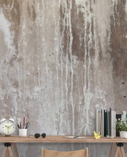 grå beton tapetmaleri kaldet Grey Texture of Concrete af Wallsauce til køkkener og soveværelser