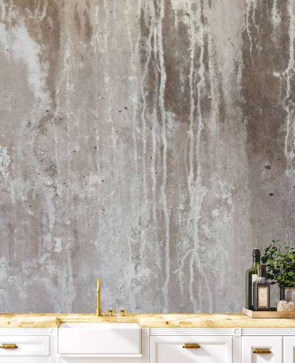 gray concrete wallpaper mural called Gray Texture of Concrete by Wallsauce for kitchens and bedrooms