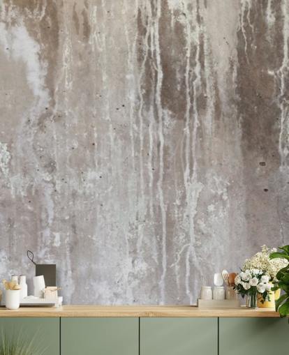 gray concrete wallpaper mural called Gray Texture of Concrete by Wallsauce for kitchens and bedrooms