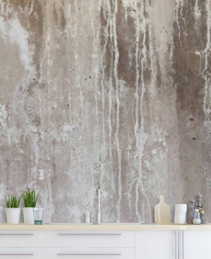 grey concrete wallpaper mural called Grey Texture of Concrete by Wallsauce for kitchens and bedrooms