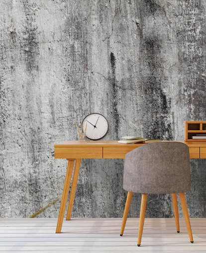 gray and black industrial wallpaper mural called Blackened by Time for bedrooms and kitchens