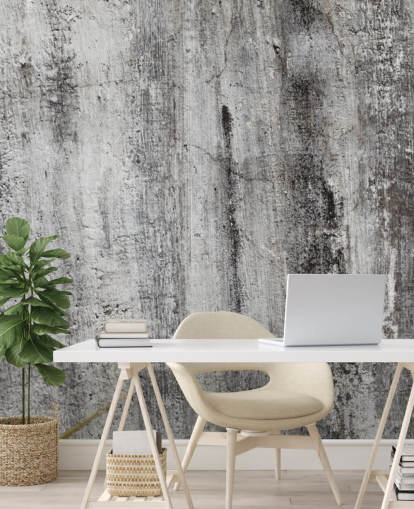 grey and black industrial wallpaper mural called Blackened by Time for bedrooms and kitchens