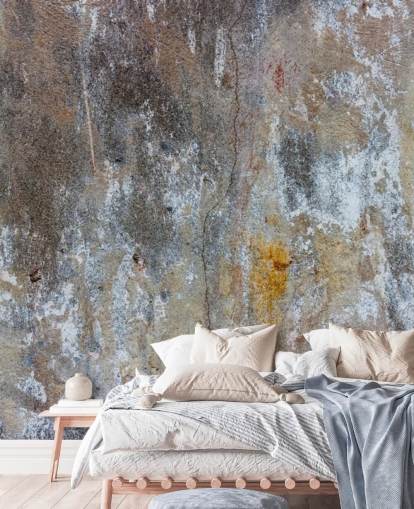 mural de papel pintado gris con efecto hormigón llamado Textures of Colour para dormitorios y cocinas en Wallsauce