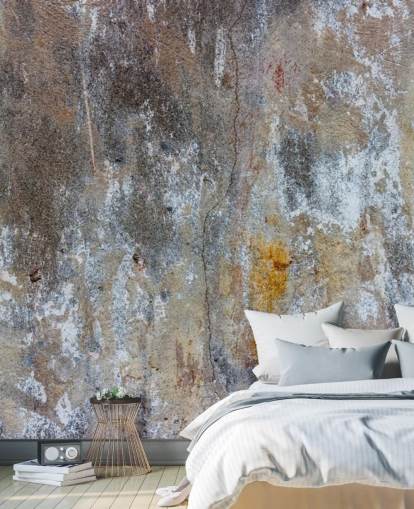 mural de papel pintado gris con efecto hormigón llamado Textures of Colour para dormitorios y cocinas en Wallsauce