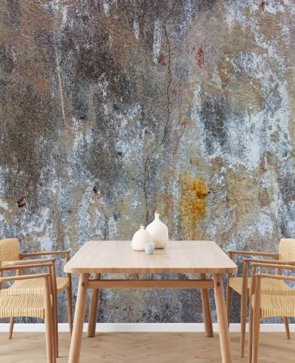 mural de papel pintado gris con efecto hormigón llamado Textures of Colour para dormitorios y cocinas en Wallsauce